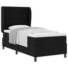 Boxspringbed 90x190 cm zwart stof