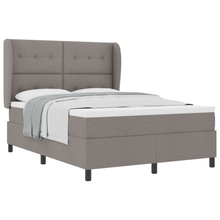 Boxspringbed met matras stof taupe 140x190 cm