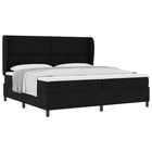 Boxspring bed 200x200 cm zwart met matras