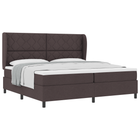 Boxspringbed met matras 200x200 cm donkerbruin