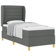 Boxspringbed 80x200 cm donkergrijs stof