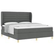Boxspringbed met matras 90x190 cm donkergrijs