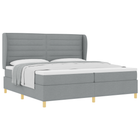 Boxspringbed met matras 90x190 cm lichtgrijs