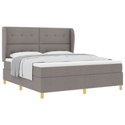 Boxspringbed met matras 90x190 cm donkergrijs