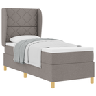 Boxspringbed met matras 80x200 cm taupe