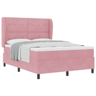 Boxspringbed met matras 160x200 cm roze