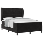 Boxspringbed 140x190 cm zwart met pocketvering matras