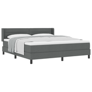Boxspringbed met matras 200x180 cm donkergrijs
