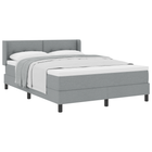 Boxspringbed met matras 140x200 cm lichtgrijs