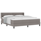 Boxspringbed 180x200 cm taupe met matras