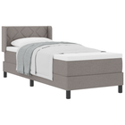 Boxspringbed met matras 200x80 cm taupe
