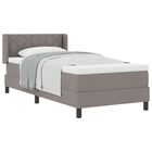 Boxspringbed met matras 100x200 cm taupe
