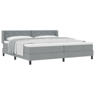 Boxspringbed 200x200 cm lichtgrijs