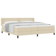 Boxspringbed 200x200 cm crème