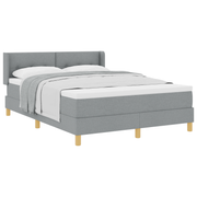 Boxspringbed met matras 140x200 cm lichtgrijs