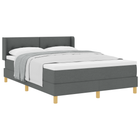 Boxspringbed met matras 160x200 cm donkergrijs