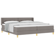 Boxspringbed met matras 200x200 cm taupe polyester