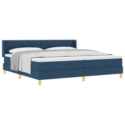 Boxspringbed 200x200 cm blauw met matras