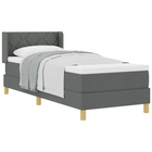 Boxspringbed 80x200 cm donkergrijs stof