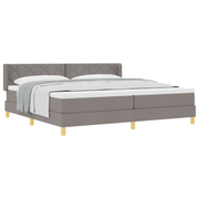 Boxspringbed 200x200 cm taupe met matras