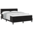 Boxspringbed met matras 160x200 cm zwart fluweel