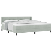 Boxspringbed 200x200 cm lichtgrijs