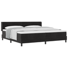 Boxspringbed met matras 200x200 cm zwart