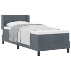 Boxspringbed 80x200 cm donkergrijs met matras