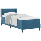 Boxspringbed 80x200 cm donkerblauw fluweel
