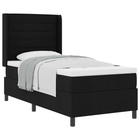Boxspringbed 90x200 cm zwart met matras
