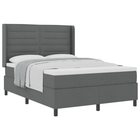 Boxspringbed met matras 140x190 cm donkergrijs