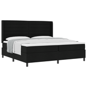 Boxspring bed 200x200 cm zwart met matras
