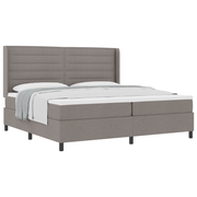 Boxspringbed 200x200 cm taupe met matras