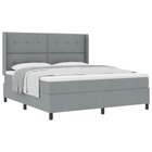 Boxspring bed 180x200 cm lichtgrijs