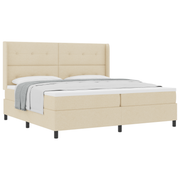Boxspring bed 200x200 cm crème