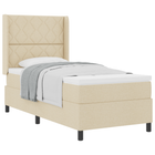 Boxspringbed 100x200 cm crème