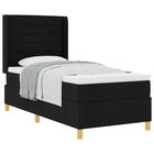 Boxspringbed 100x200 cm stof zwart