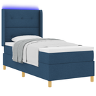 Boxspringbed 90x190 cm blauw met matras