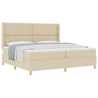 Boxspringbed 200x200 cm crème