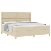 Boxspringbed 200x200 cm crème