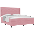 Boxspringbed met matras 180x200 cm roze fluweel