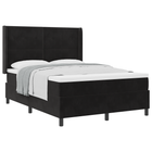 Boxspringbed met matras 160x200 cm zwart fluweel