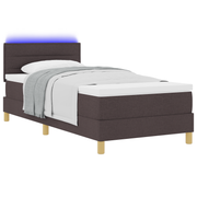 Boxspringbed met matras 90x200 cm donkerbruin