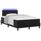 Boxspring bed met matras 120x190 cm zwart fluweel