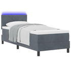 Boxspring bed 80x200 cm donkergrijs met matras