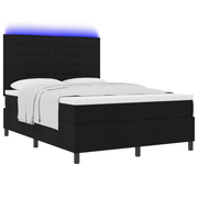 Boxspringbed met matras 140x190 cm zwart