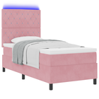 Boxspringbed met matras 90x200 cm roze