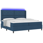 Boxspringbed met matras 200x200 cm blauw