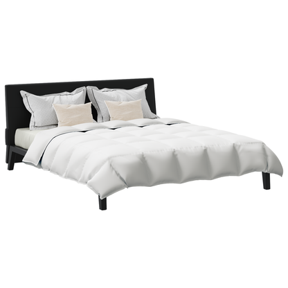 Dekbed met kussen 3 pcs Wit 240 x 200 cm Dons