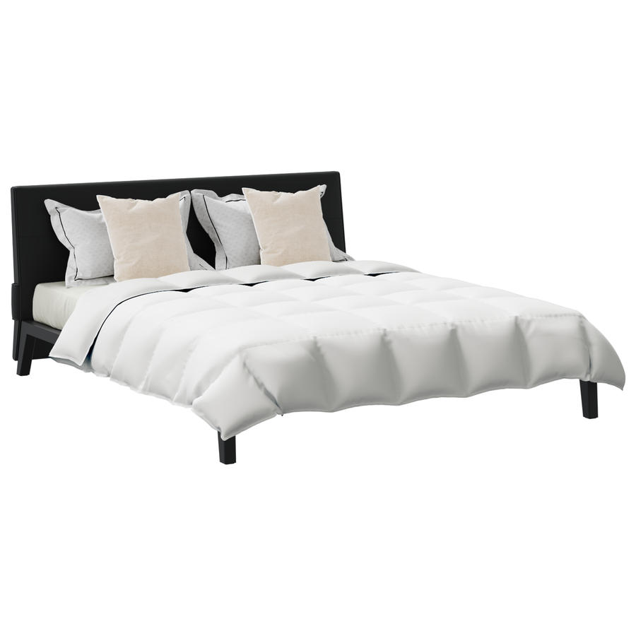Dekbed met kussen 3 pcs Wit 240 x 200 cm Dons